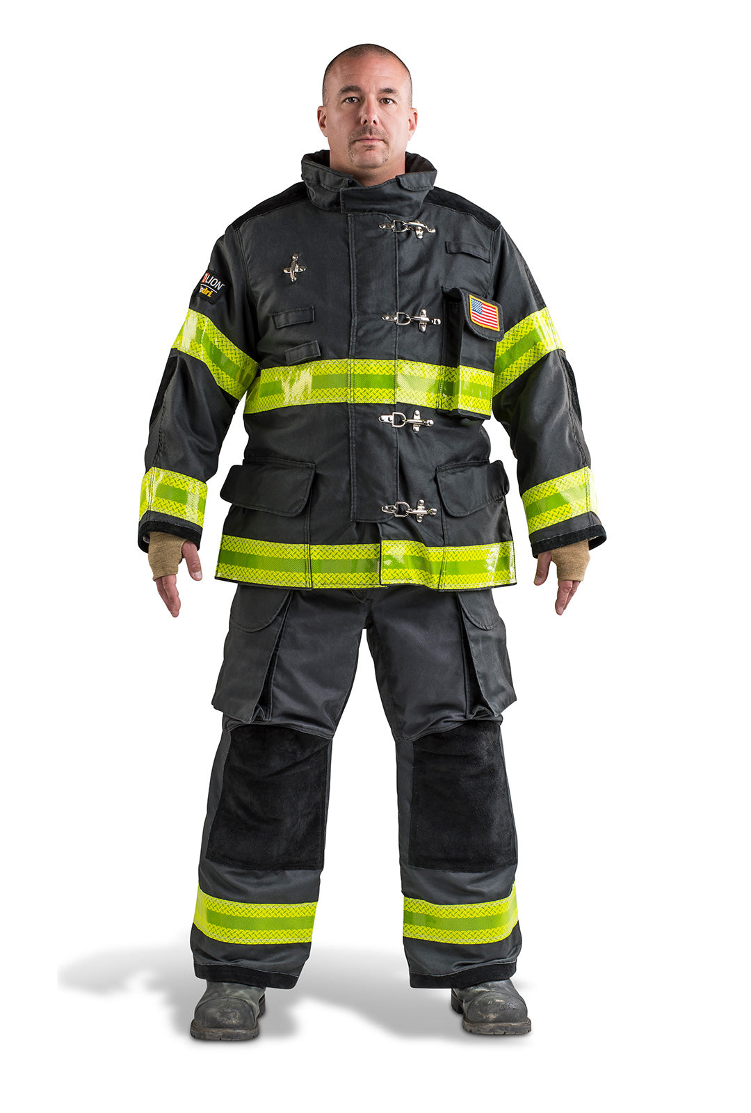 lion firefighter gear Lion Super-Deluxe Turnout Gear Set - Coat & Pant in Gold or Black