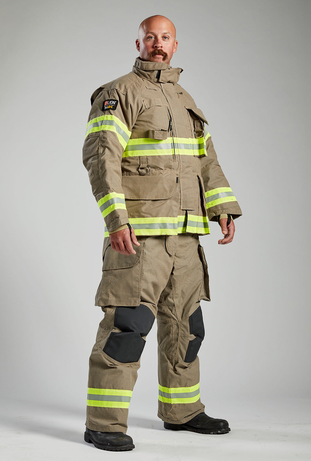 LION V-Force Turnout Gear Set - Coat & Pant in Gold or Black